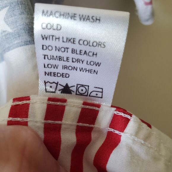 Free Planet Mens L Shirt Button Front American Flag Reverse Print Cotton USA - Picture 11 of 13